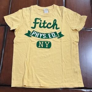 Abercrombie & Fitch Kids Yellow T-Shirt with Green Print